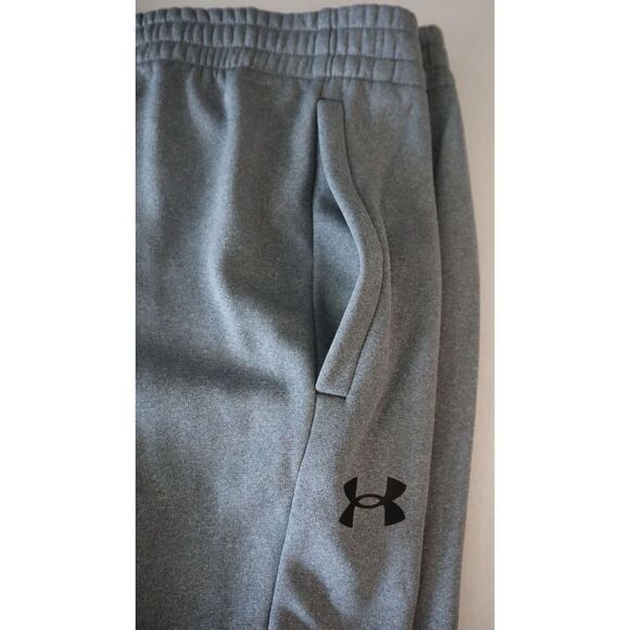 Under Armour 1373402-012 Men's Sz 5XL Pitch Gray Light Heather Fleece Sweatpants - Picture 5 of 7